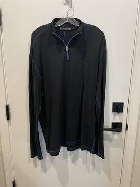 Agave Denim Quarter Zip Pullover Shirt or Tee - Size XL - Retail $112
